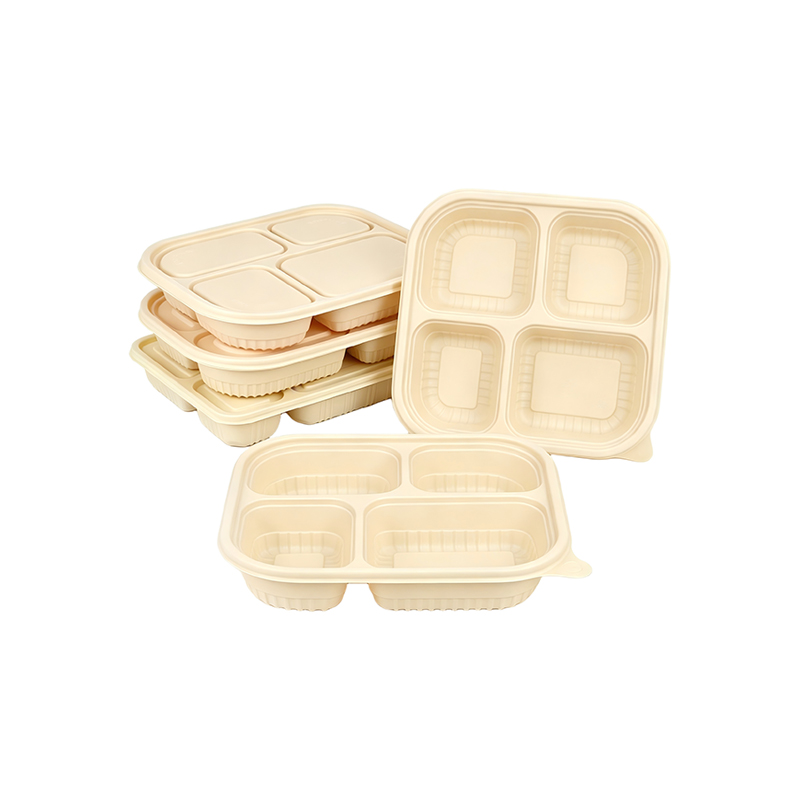 Cornstarch 4 Compartment Lunch Box