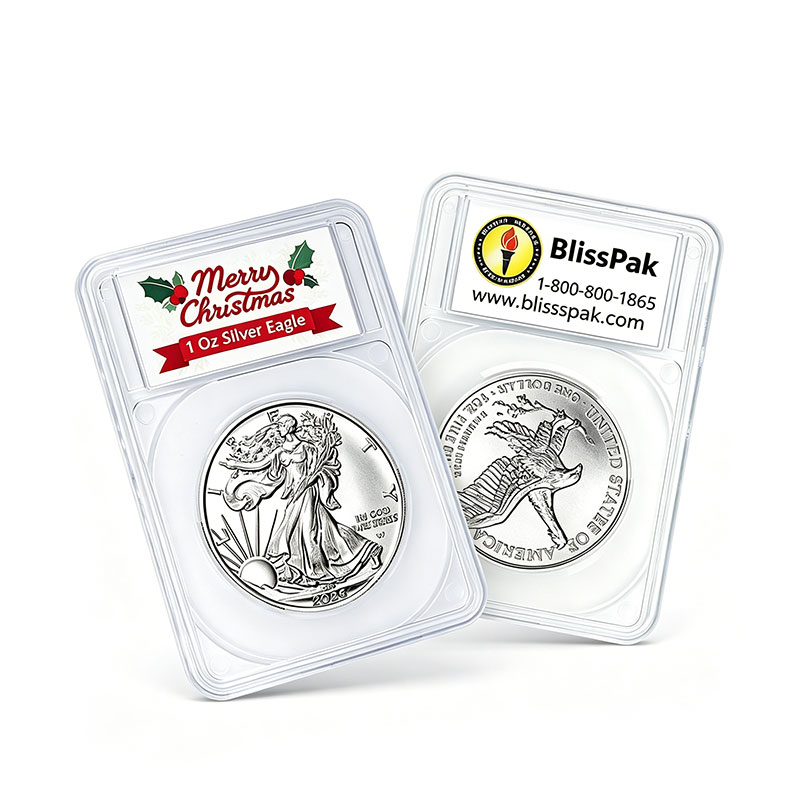 Custom Silver Coin Packaging Card