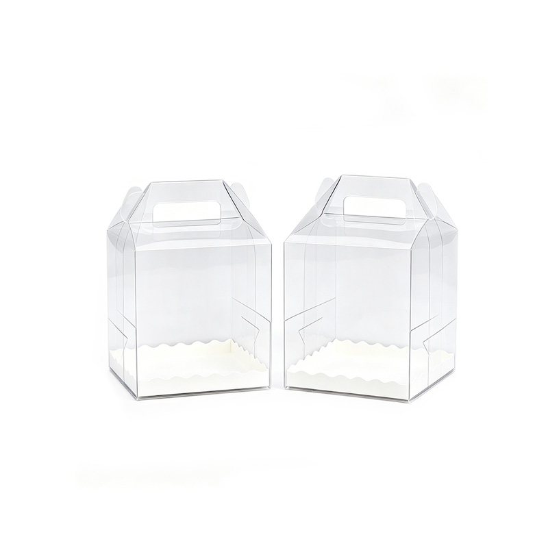 Custom Clear Plastic Cake Containers with Handle