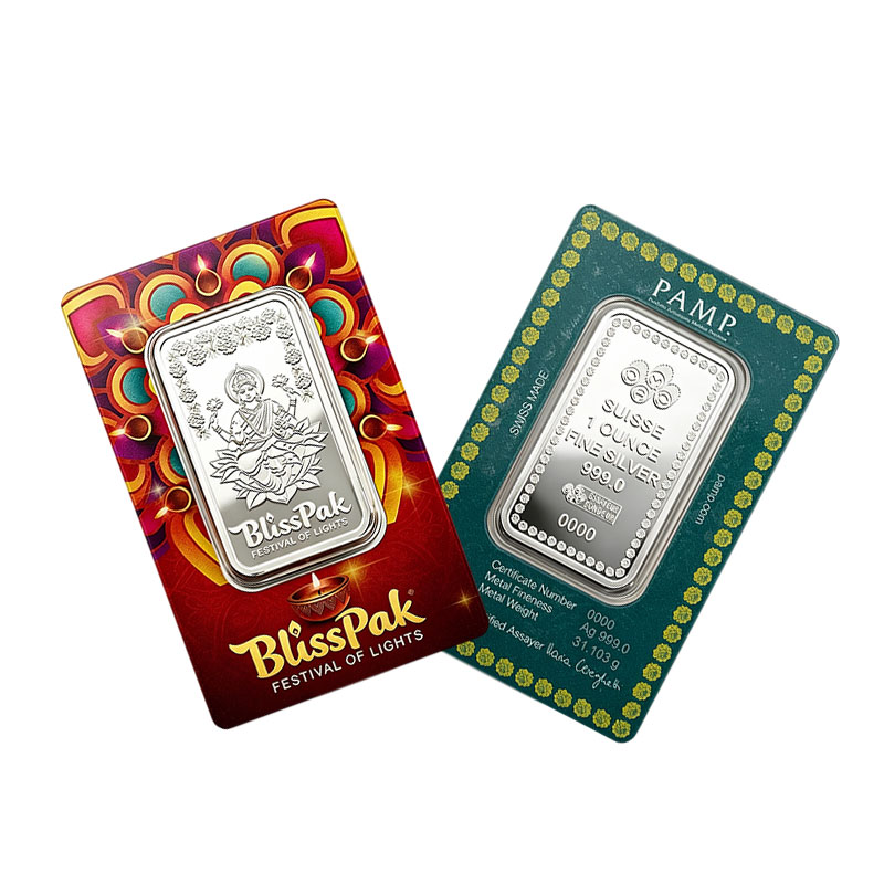 Custom 1 Oz Silver Bar Assay Card Packaging
