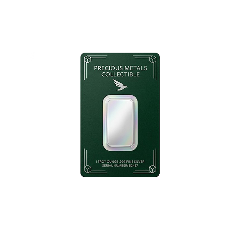 Custom VOID Tamper Silver Bar Blister Card