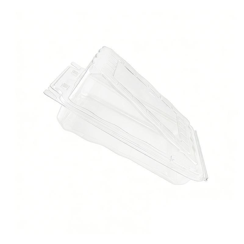 Wholesale Sideways Cake Slice Plastic Container