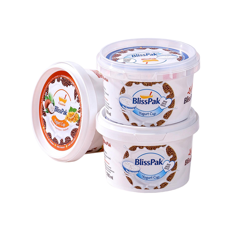 Custom Logo PP Yogurt Pots With Lids