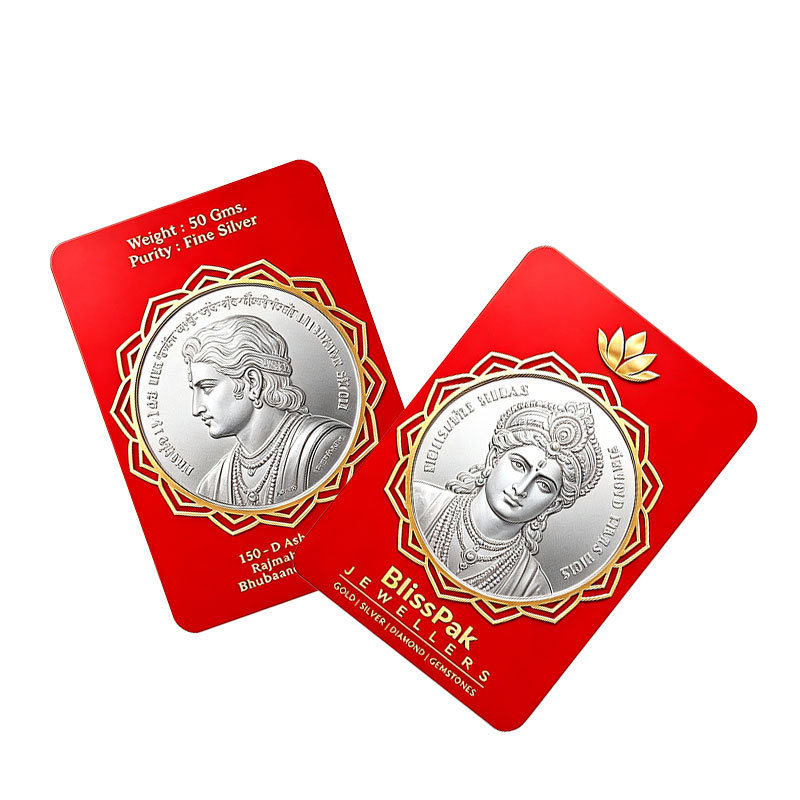 Custom 50 Gram Silver Coin Blister Card