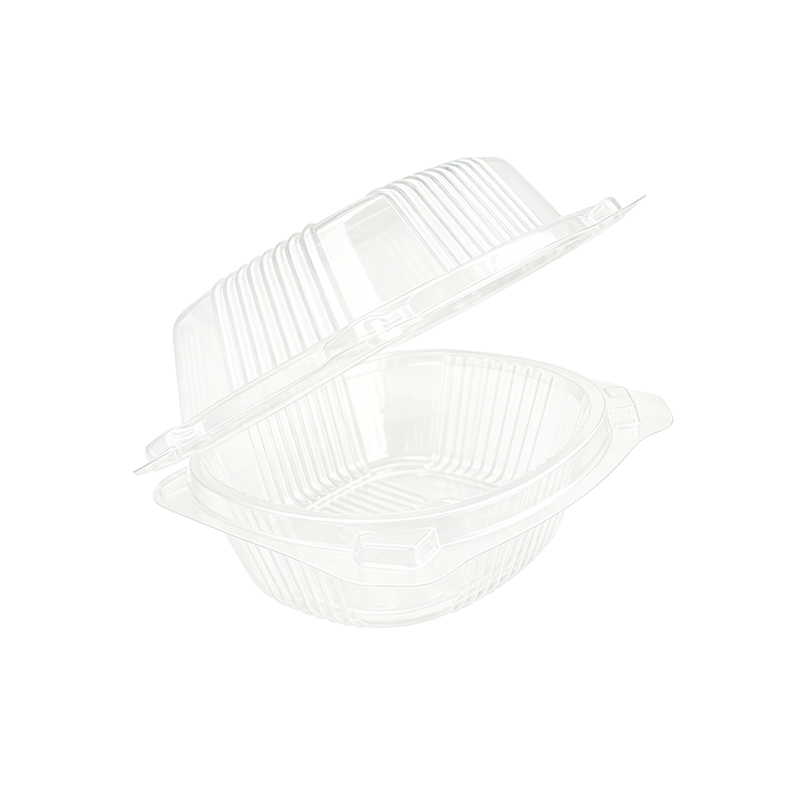 Burger Clamshell with Hinged Lid