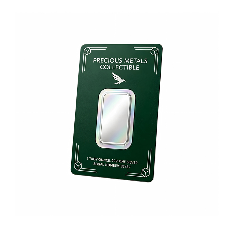 Custom VOID Tamper Silver Bar Blister Card