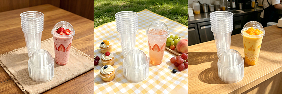 Custom beverage serving blister cup