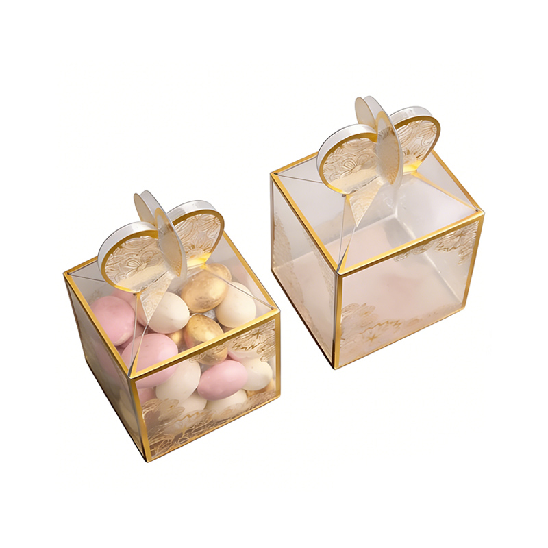 Wholesale Gold Foil Gift Box with Heart Top
