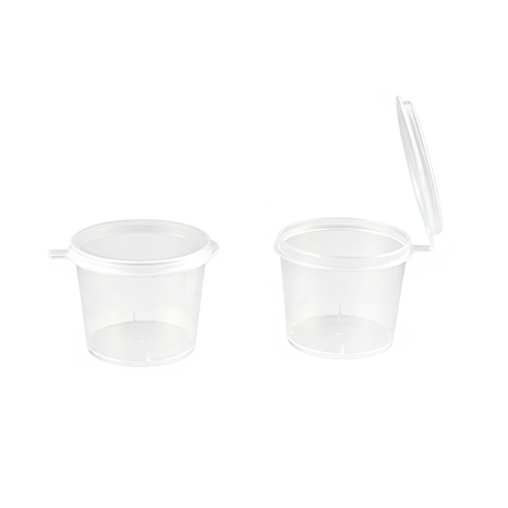 Plastic Sauce Cup with Lid 