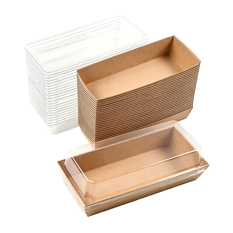 Rectangle 7 Inch Charcuterie Boxes with Clear Lids