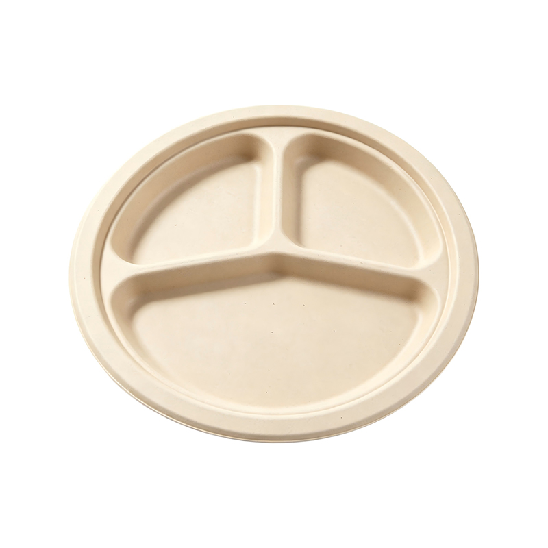 Factory Price Bamboo Pulp Divided Plates