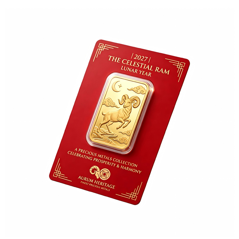 Gold Bar Display Blister Card 