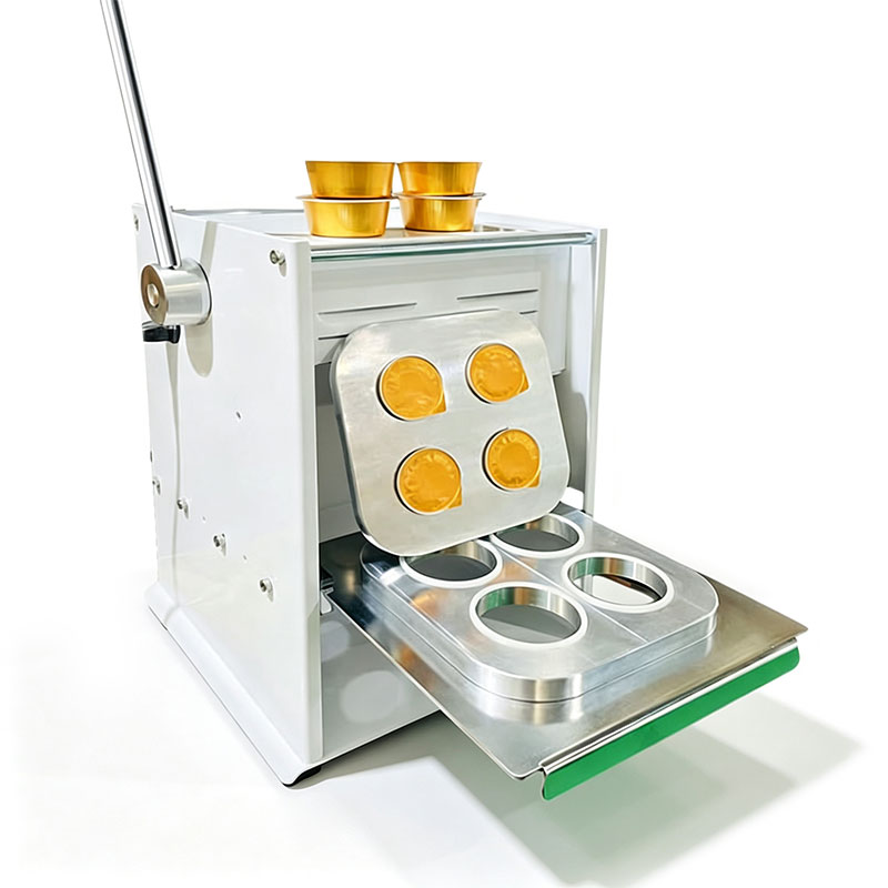 Semi-automatic Aluminum Foil Coffee Capsule and Yogurt Cup Sealing Machine