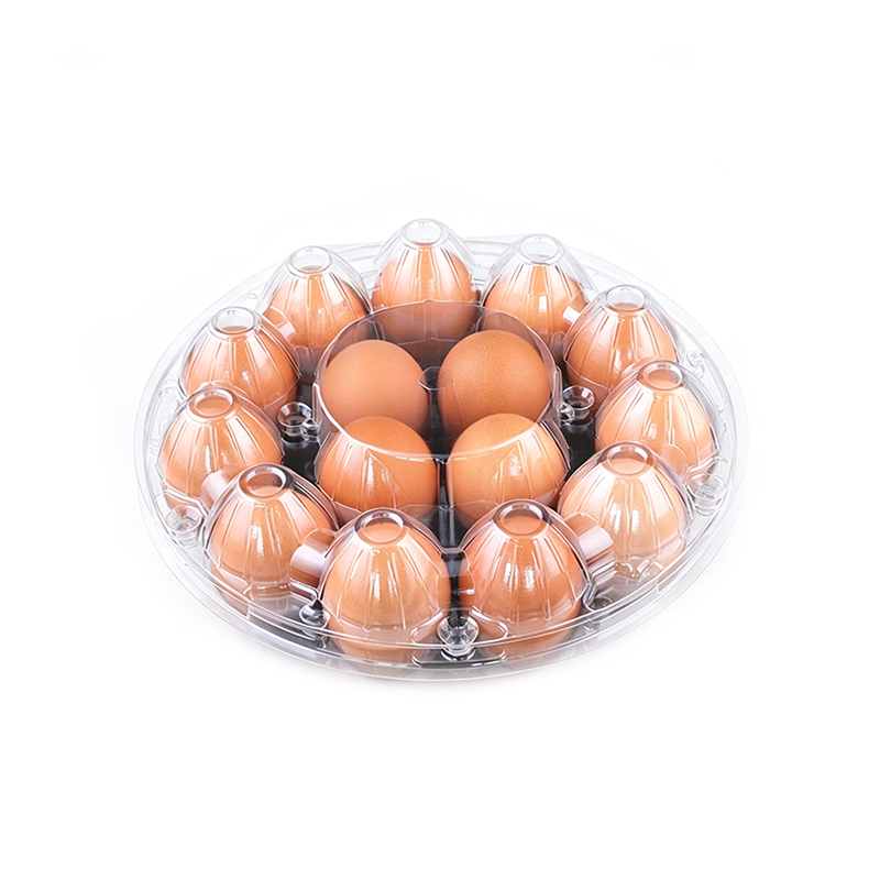 Wholesale 15/18-Cell Round PET Egg Trays