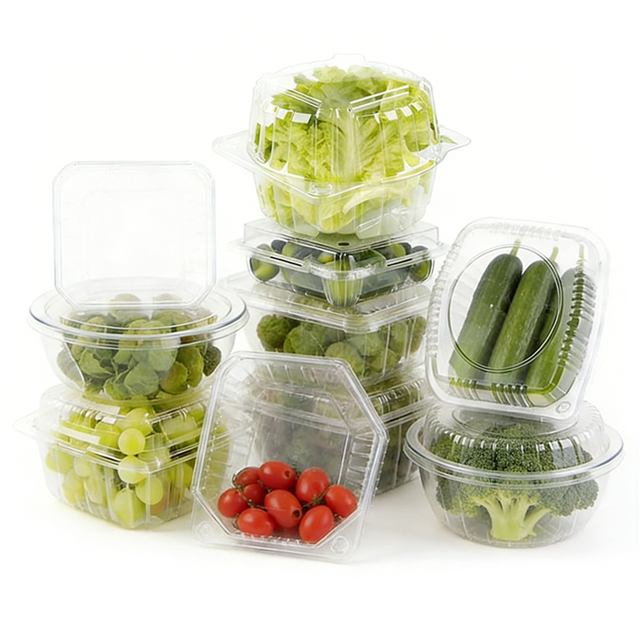 Disposable Clear Plastic Supermarket Packaging