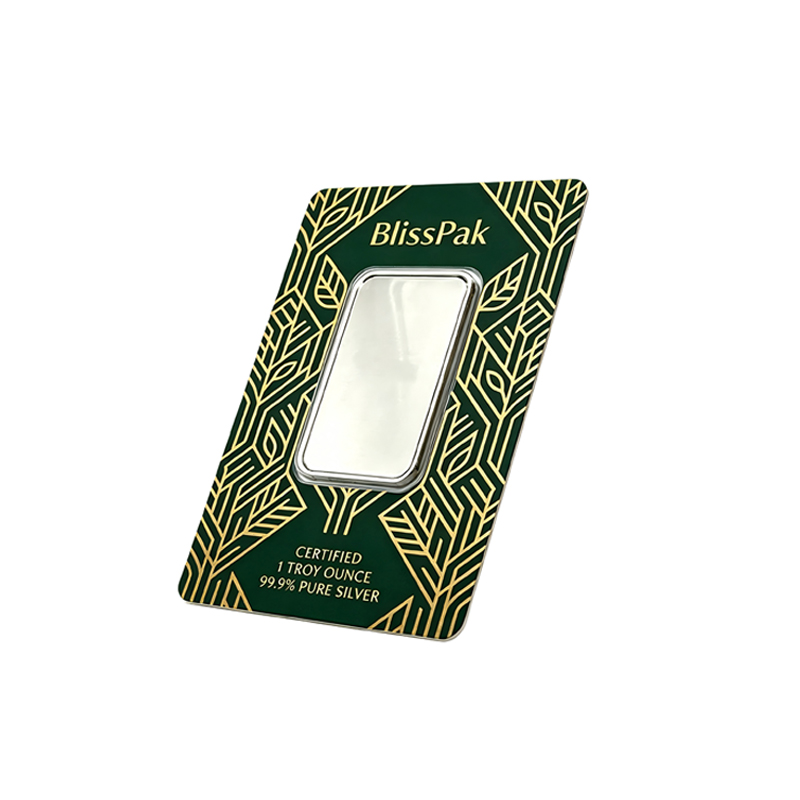 Wholesale Silver Bar Blister Card