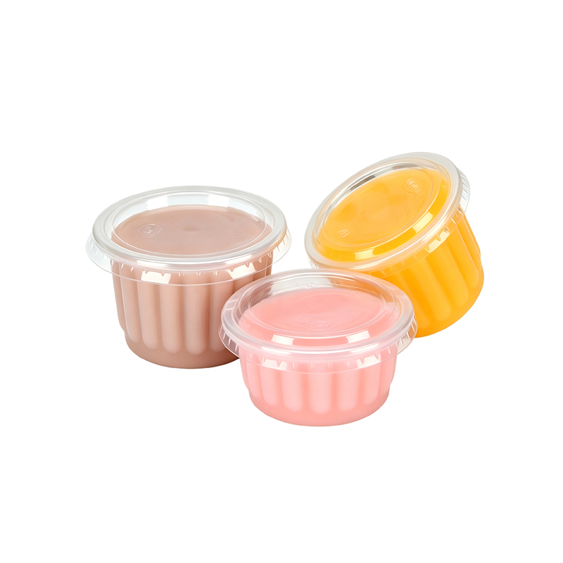 Plastic Blossom Shape Jelly Cups