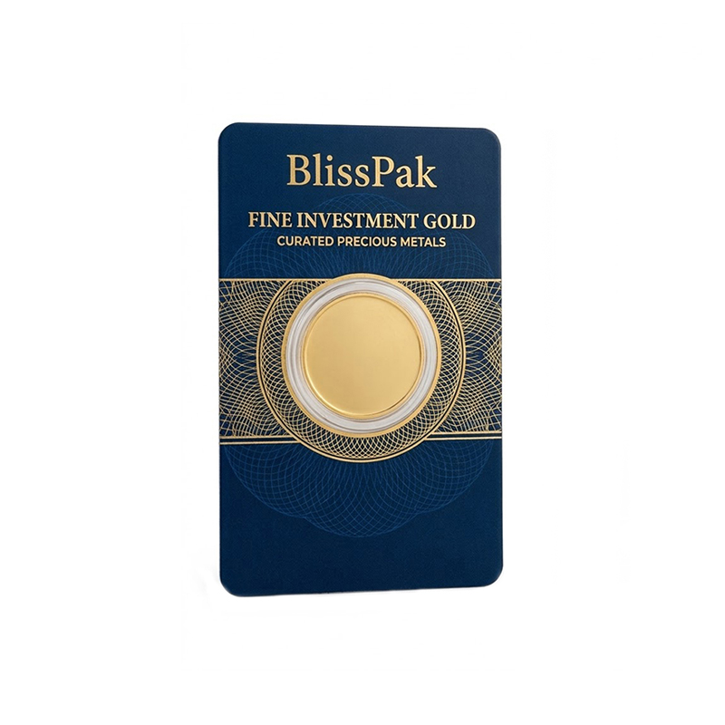 Custom Gold Bar Blister Card Packaging
