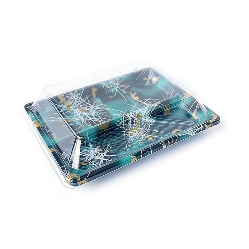 Sushi Takeout Trays with Clear Lids