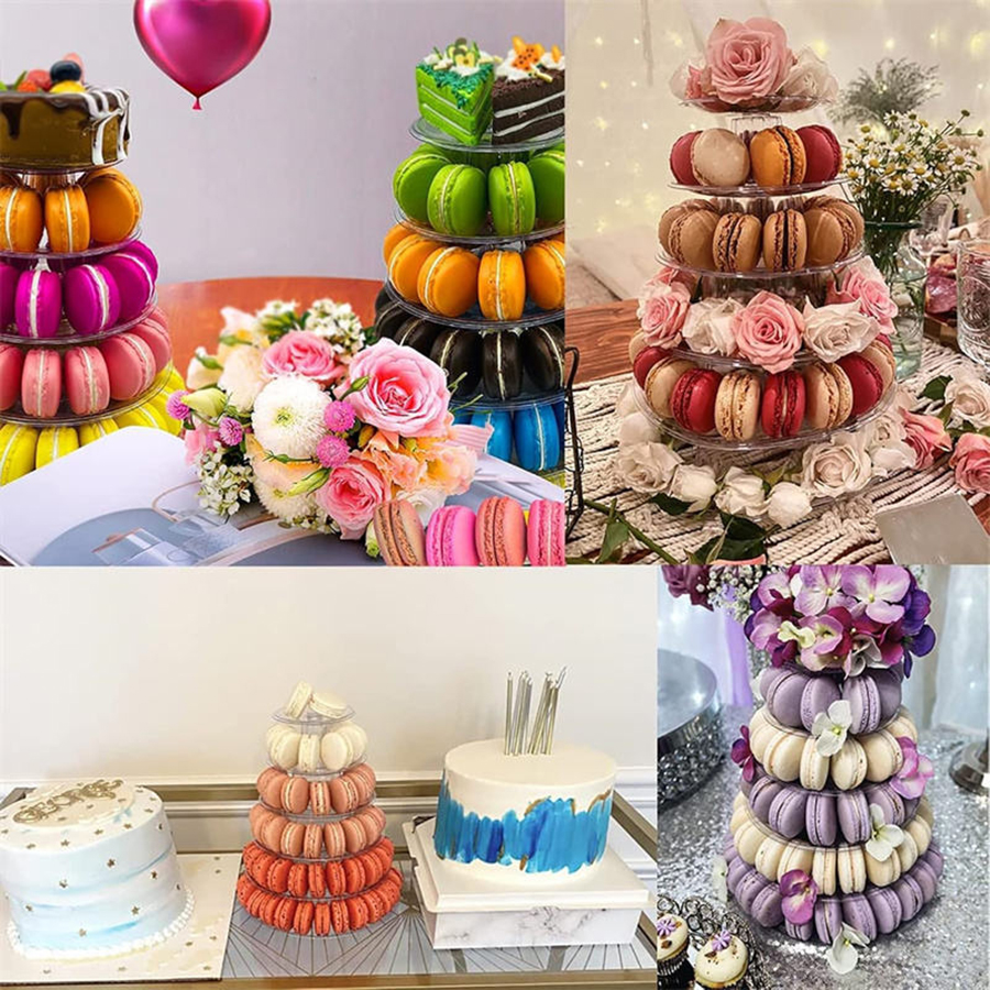Custom Blister Macaron Display Stand Tower