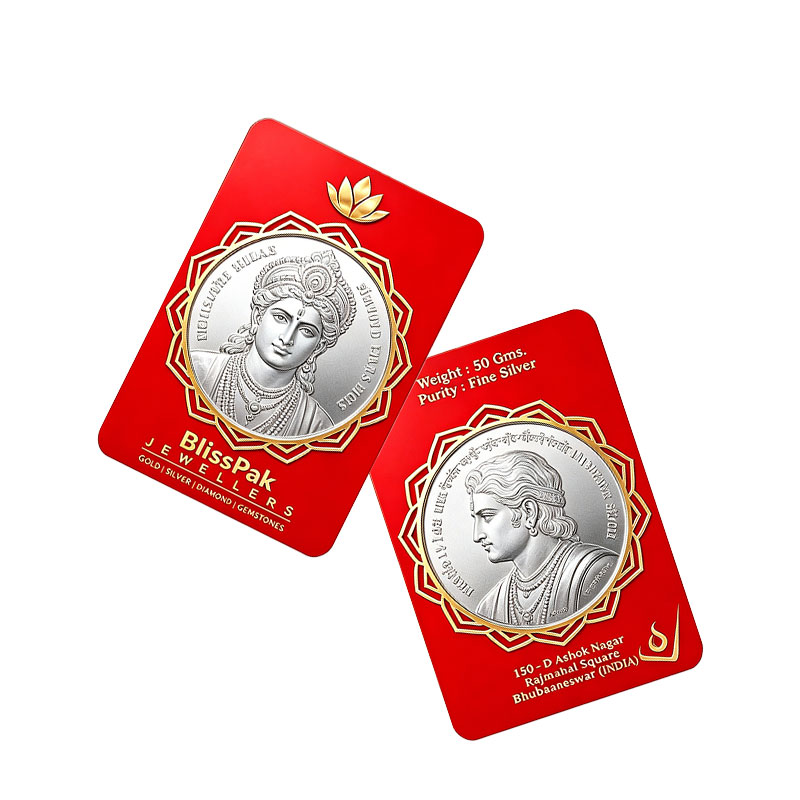 Custom 50 Gram Silver Coin Blister Card
