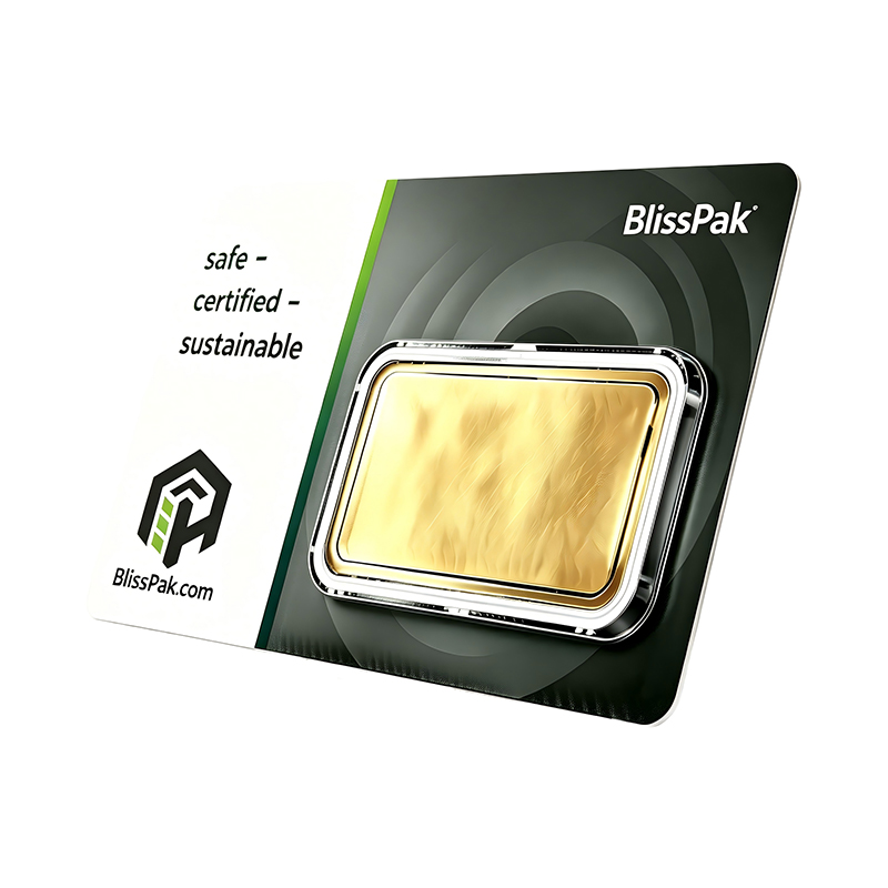 Custom 1 oz Gold Bar Blister Card