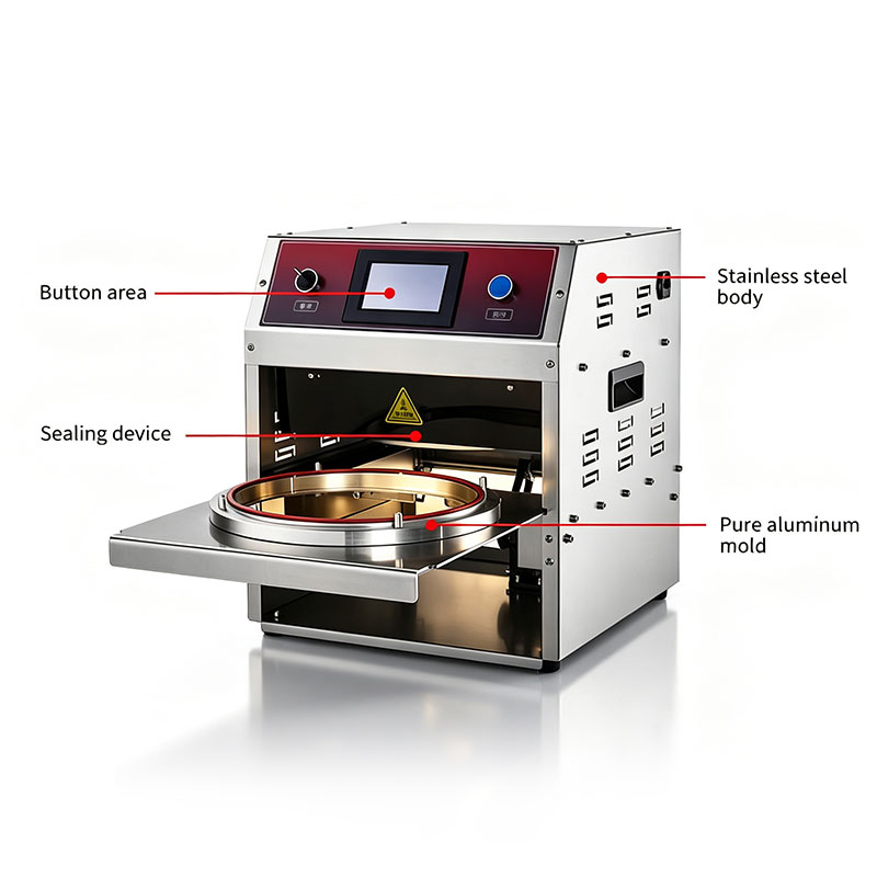 Automatic Electric Round Aluminum Foil Tray Sealing Machine