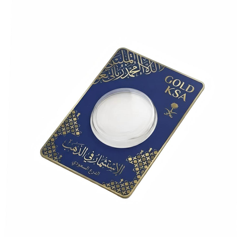 Custom Gold Coin Assay Card Packaging