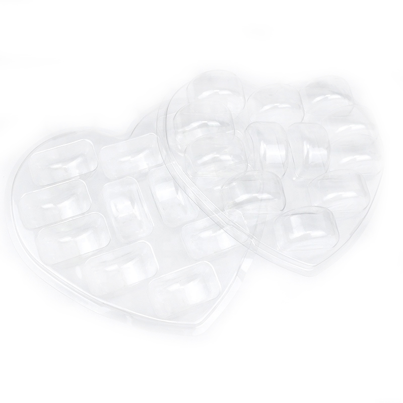 Heart-Shaped Transparent Blister Macaron Tray