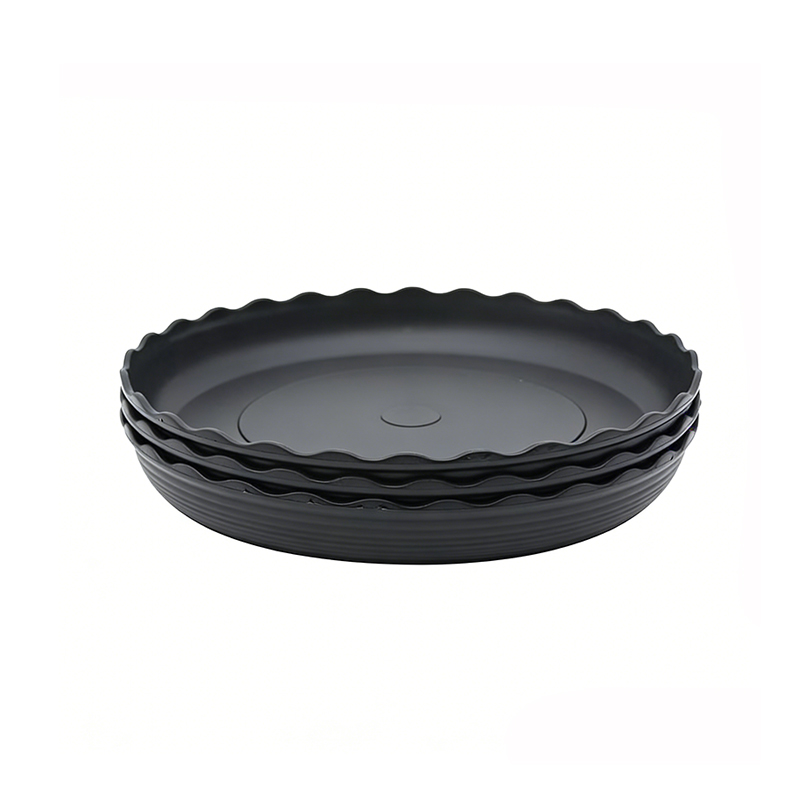 Black Plastic Plant Saucers