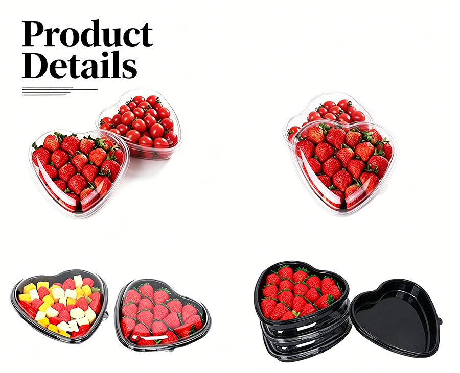 Heart-Shaped Transparent Plastic Tray Supplier