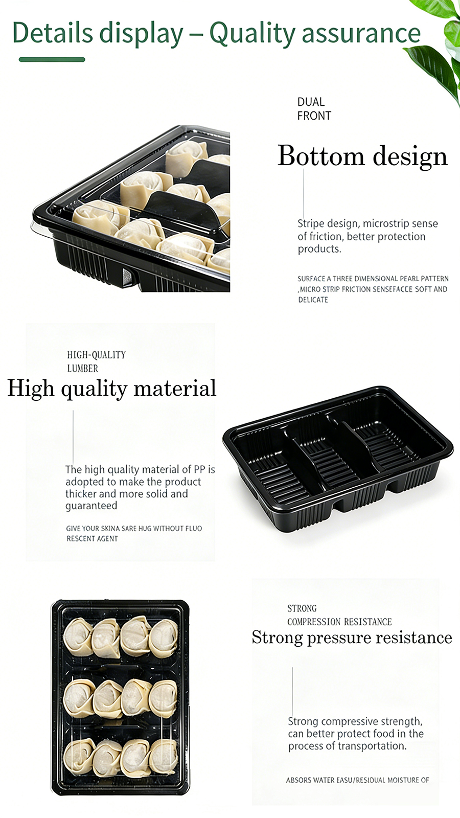 Multi-Compartment Frozen Dumpling Tray