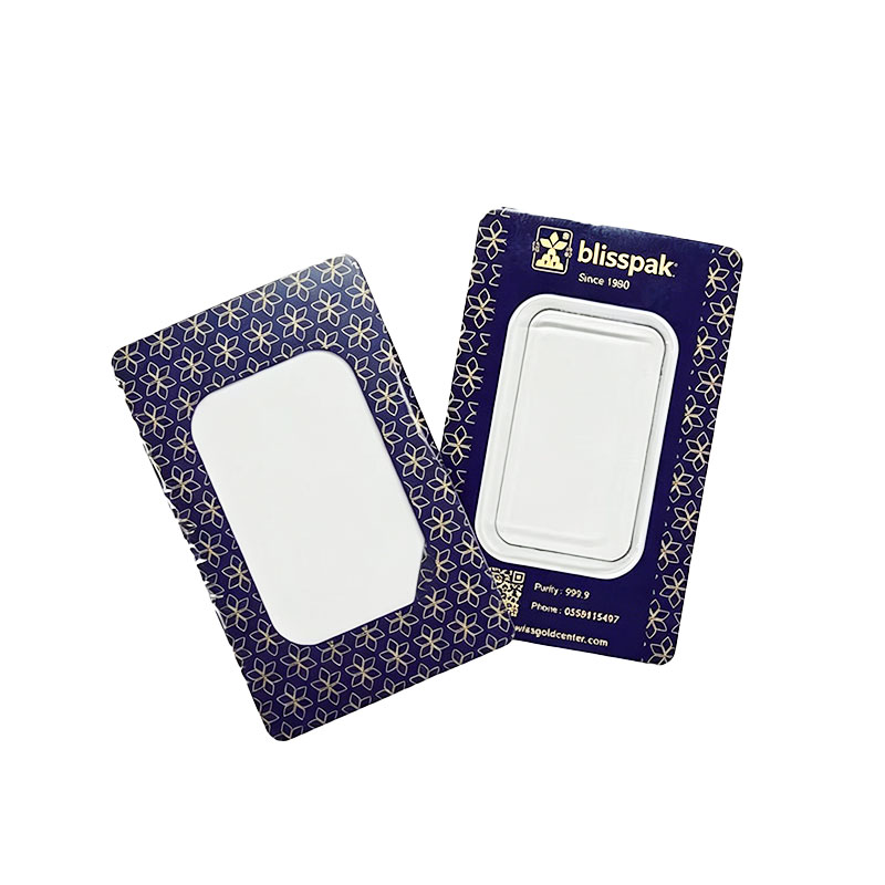Clear Silver Bar Display Blister