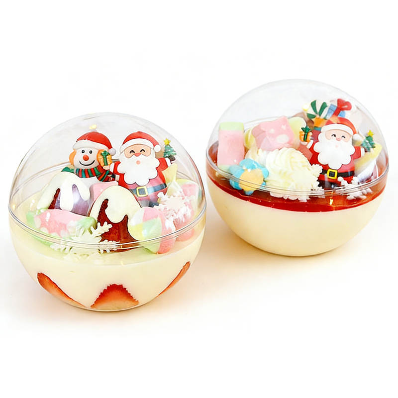Christmas Crystal Mousse Cake Transparent Ball Blister Packaging