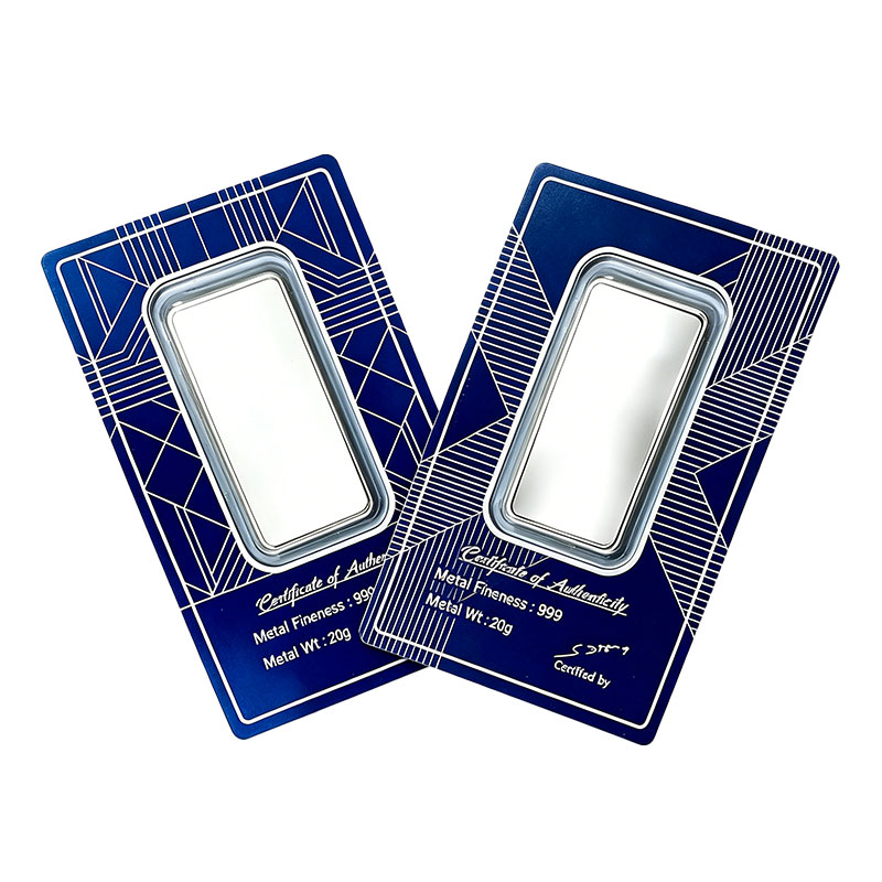 Anti-Counterfeit Silver Bar Card