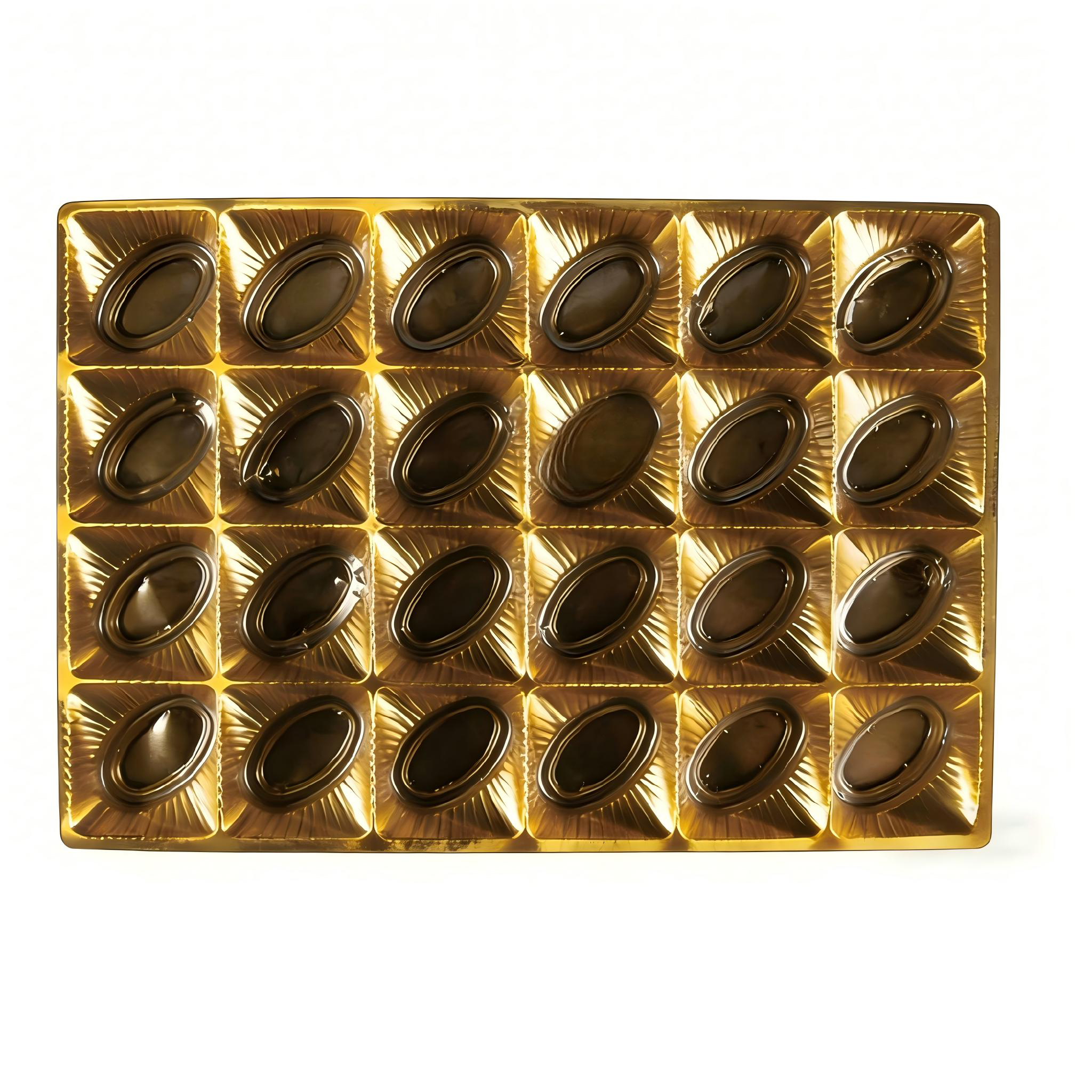 Factory Wholesale Gold Chocolate Blister Packaging