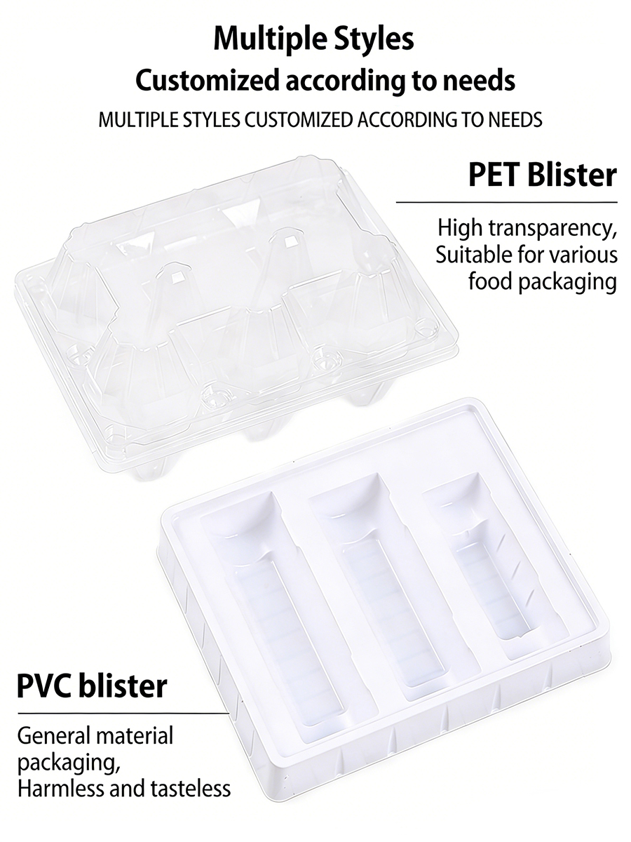 Custom Blister Cosmetic Flocking Insert Tray