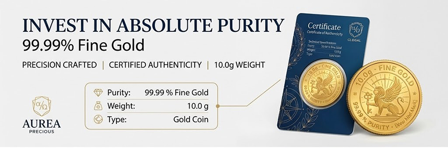 Custom Gold Coin Display Blister Pack