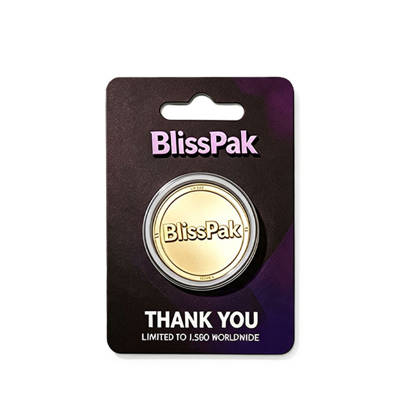 Custom Sealed Gold Coin Blister Card