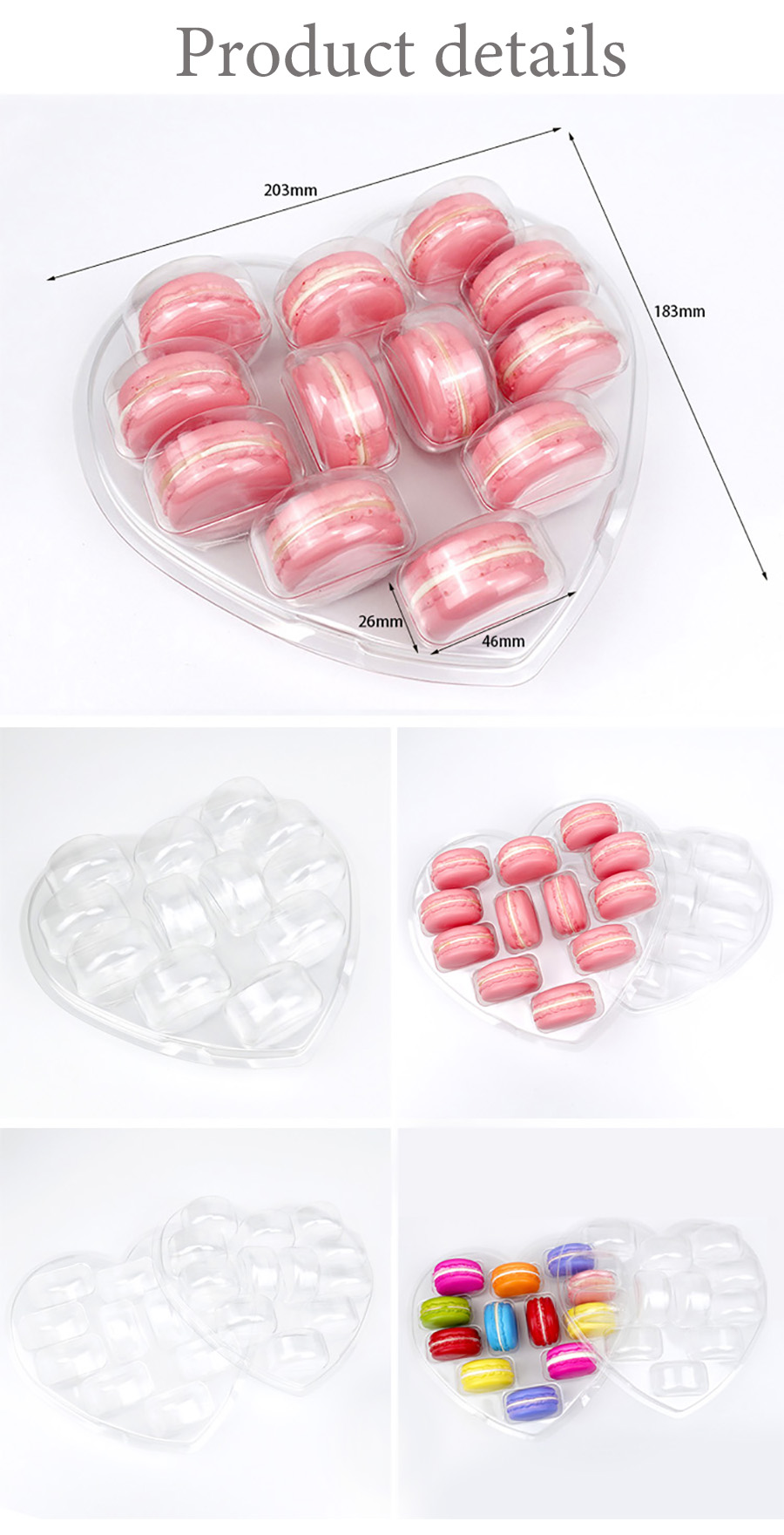 Plastic Blister Macaron Packaging Tray