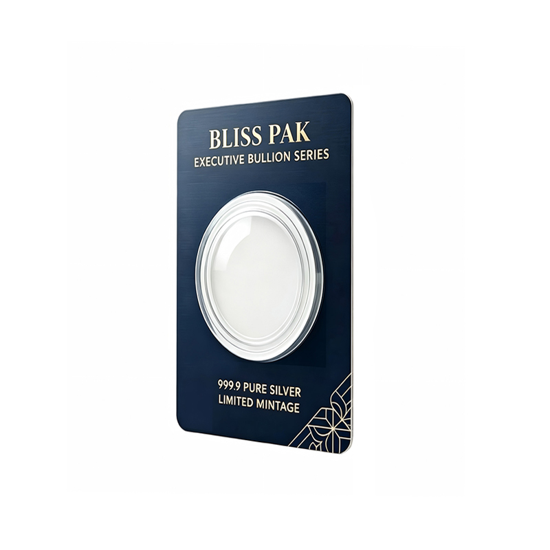 Round Silver Coin Blister Card Supplier