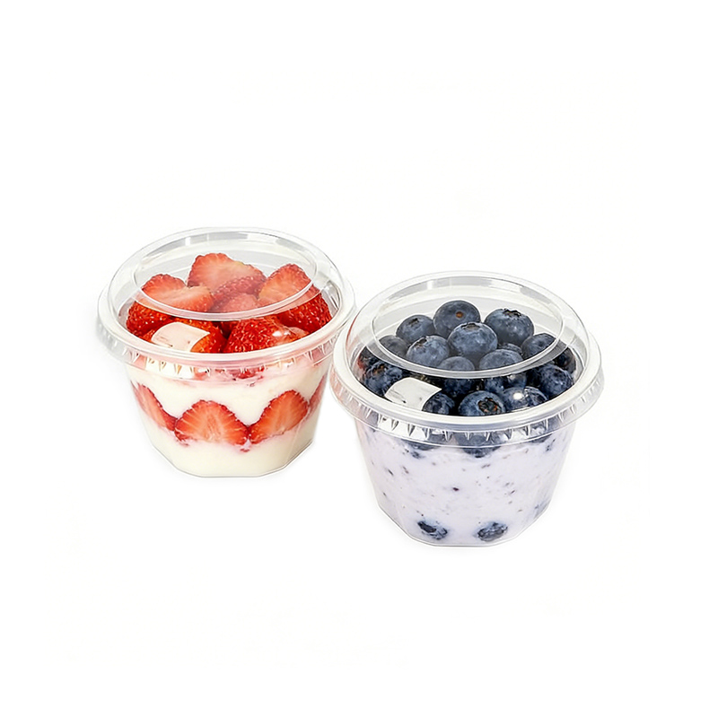Plastic Dessert Containers with Spoons Supplier