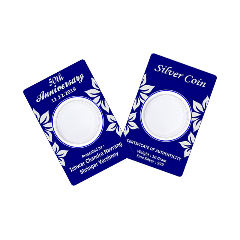 Wholesale Silver Coin Packaging Card