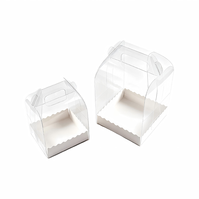 Custom Clear Plastic Cake Containers with Handle