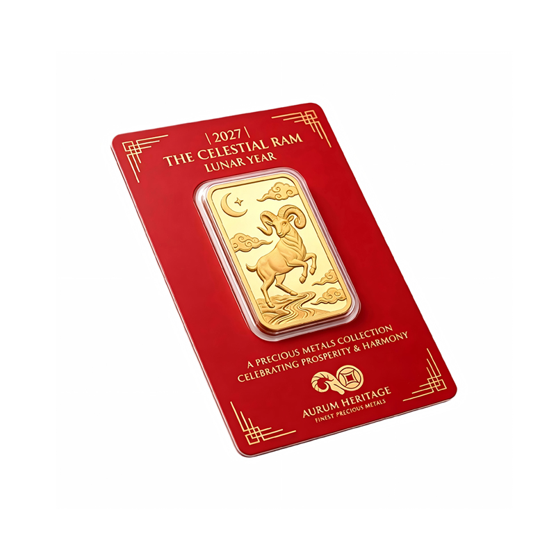 Gold Bar Display Blister Card 