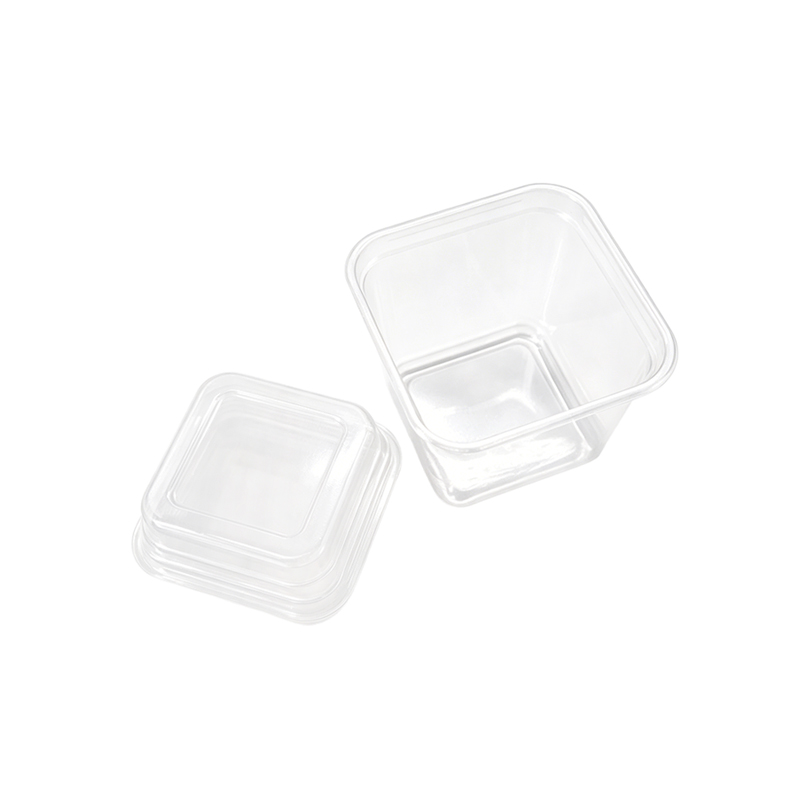 Square Plastic Jelly Dessert Cup 