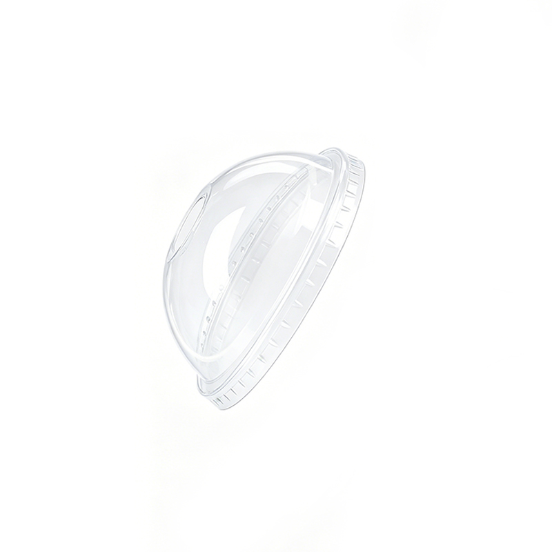 Wide Hole Domed PET Lid Supplier