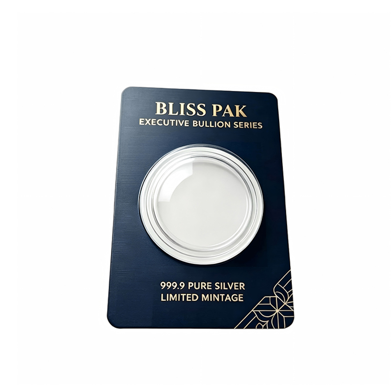 Round Silver Coin Blister Card Supplier