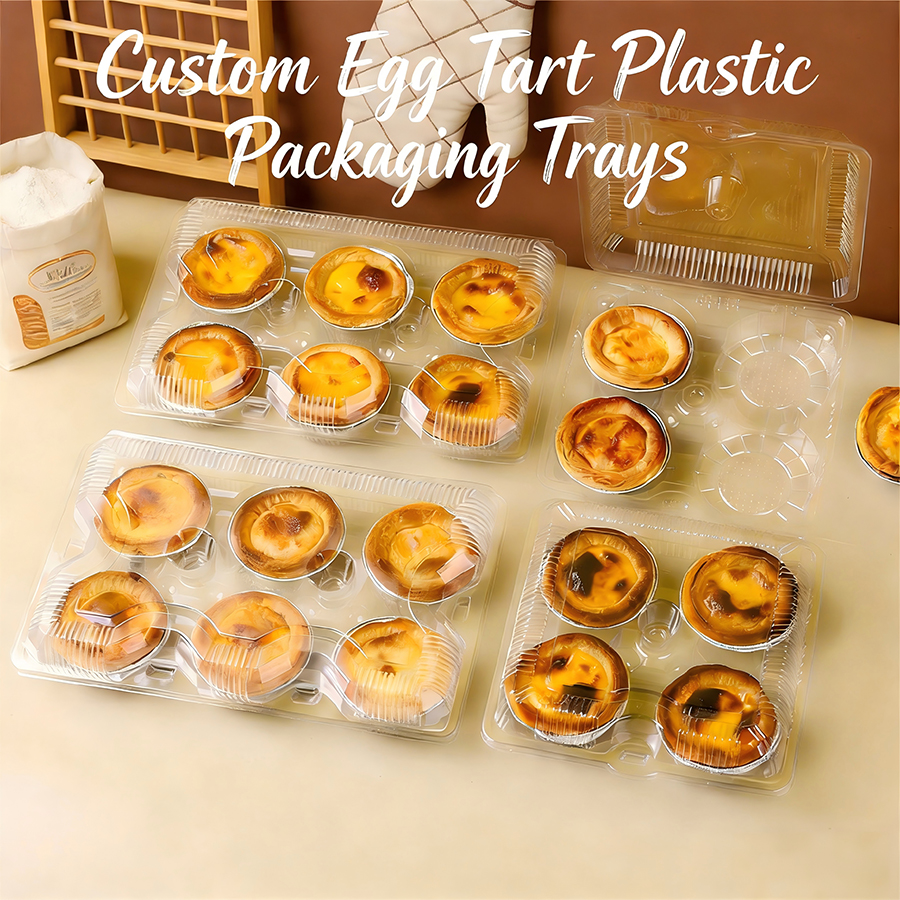 Custom Egg Tart Plastic Packaging Tray