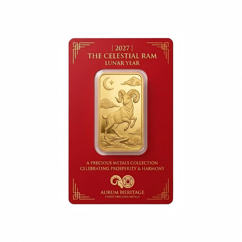 Gold Bar Display Blister Card 